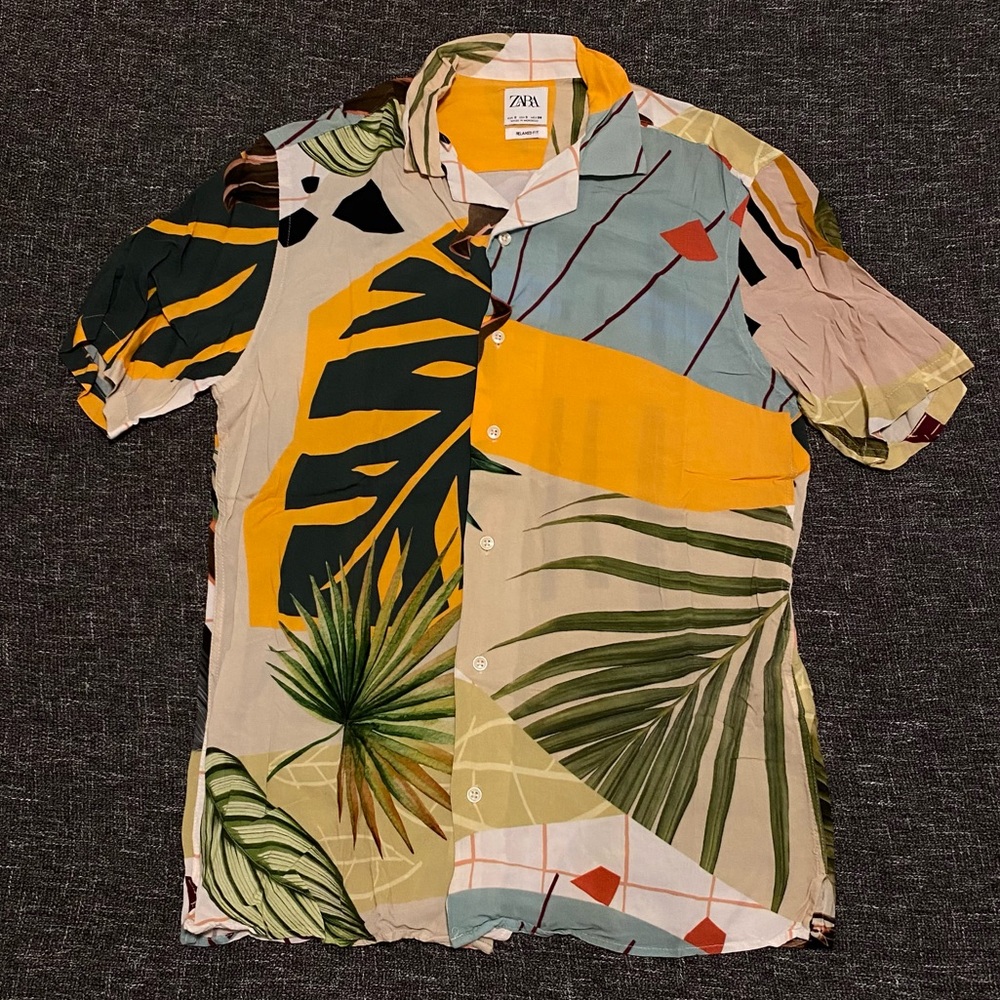 Zara Men Tropical Printed Shirt